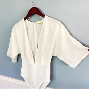 Gianni Bini Deep V Bodysuit